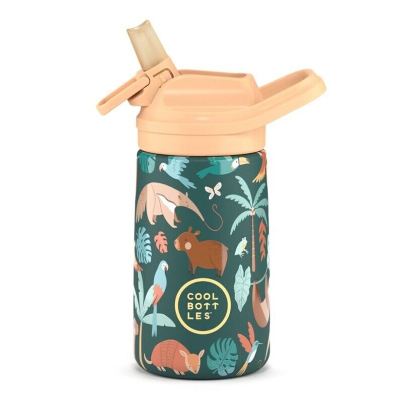 CBKD35RR The Kiddie Bottle - Rainforest Refuge 350ml COOLBOTTLES. ROPA PARA BEBES ,PREMAMA Y COLEGIAL - COLEGIO ,MANDILONES,