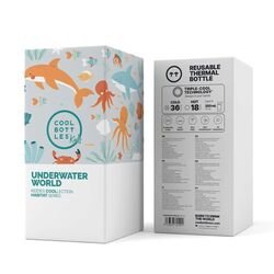 CBKD35UW The Kiddie Bottle - Underwater World 350ml  COOLBOTTLES. PUERICULTURA Y COMPLEMENTOS PARA BEBES - COMIDA ROPA ,PREMAMA