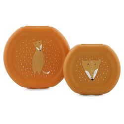 06210 Fiambrera con clip - 2 Uds. - Mr. Fox TRIXI. PUERICULTURA Y COMPLEMENTOS PARA BEBES - COMIDA TERMOS RECIPIENTES ROPA