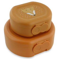 06210 Fiambrera con clip - 2 Uds. - Mr. Fox TRIXI. PUERICULTURA Y COMPLEMENTOS PARA BEBES - COMIDA TERMOS RECIPIENTES ROPA