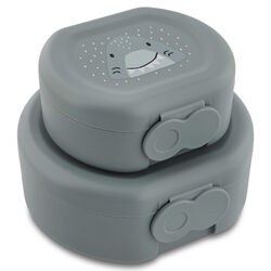06225 Fiambrera con clip - 2 Uds. - Mr. Shark TRIXI. PUERICULTURA Y COMPLEMENTOS PARA BEBES - COMIDA TERMOS RECIPIENTES ROPA
