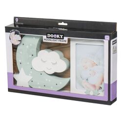 DO6121402 LUNA Y MARCO 10X15 MENTA DOOKY ACCONS. MOBILIARIO Y DECORACION PARA BEBE - ACCESORIOS . Color Verde. 