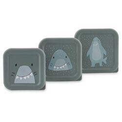 06222 Fiambrera nido - 3 Uds. - Mr. Shark TRIXI. PUERICULTURA Y COMPLEMENTOS PARA BEBES - COMIDA TERMOS RECIPIENTES . Color 0. 