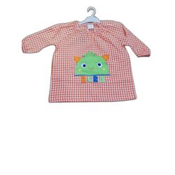 10 MANDILON HERO NARANJA CUELLO GOMA GARVEL. ROPA PARA BEBES ,PREMAMA Y COLEGIAL - COLEGIO ,MANDILONES, MOCHILAS MANDILÓN CON