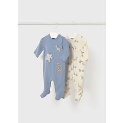 2714 Set 2 peleles recién nacido mayoral. ROPA PARA BEBES ,PREMAMA Y COLEGIAL - DE 0 5 AÑOS INTERIOR Pijamas Niña Niño INVIERNO