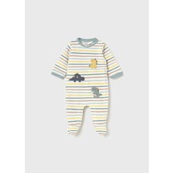 2718 Pelele tundosado rayas recién nacido mayoral. ROPA PARA BEBES ,PREMAMA Y COLEGIAL - DE 0 5 AÑOS INTERIOR Pijamas Niño Niña