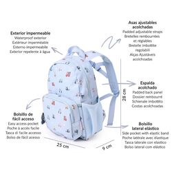 Mochila Infantil City Cars Personalizable Tutete. ROPA PARA BEBES ,PREMAMA Y COLEGIAL - COLEGIO ,MANDILONES, MOCHILAS INFANTILES