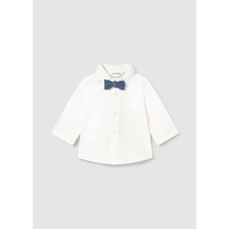 2196 Camisa con pajarita recién nacido mayoral. ROPA PARA BEBES ,PREMAMA Y COLEGIAL - DE 0 5 AÑOS INVIERNO RECIEN NACIDO 0-1M