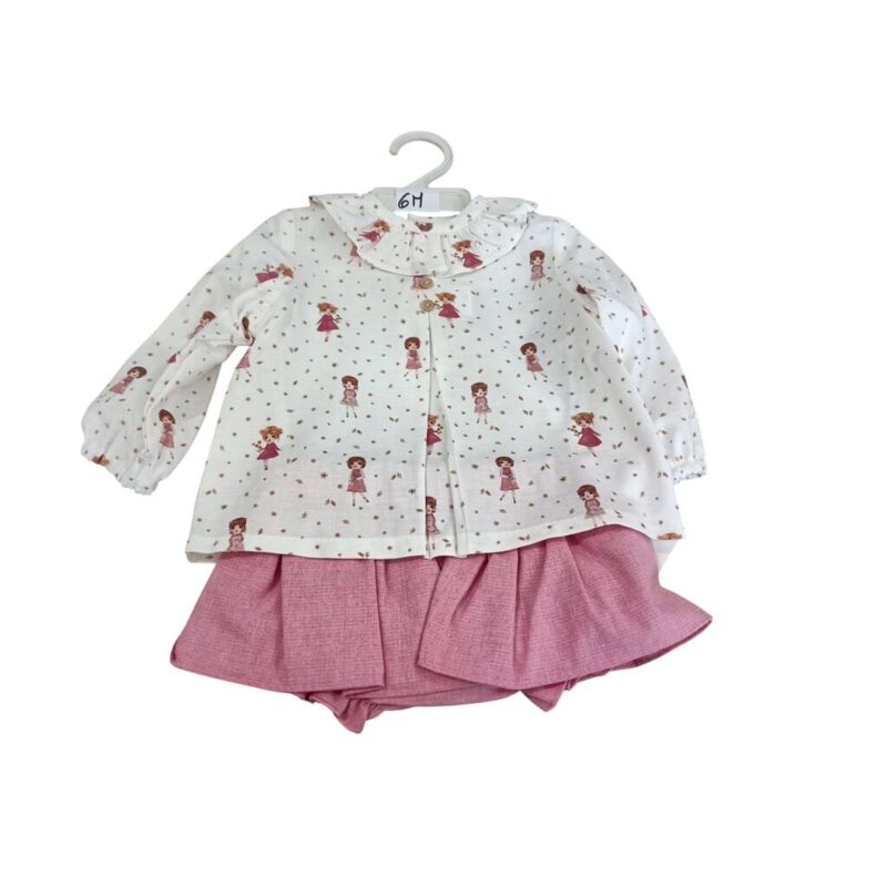 25710 Conjunto niña dos piezas babyfer. ROPA PARA BEBES ,PREMAMA Y COLEGIAL - DE 0 5 AÑOS . TALLAS 6 meses. 