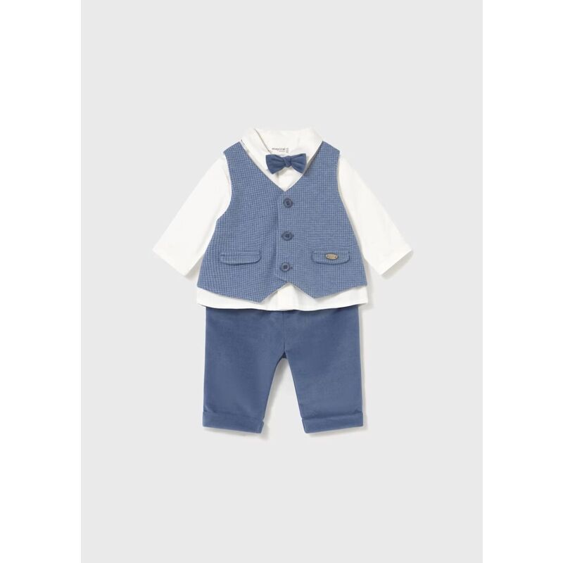 2581 CONJUNTO PANTALÓN CAMISA MAYORAL. ROPA PARA BEBES ,PREMAMA Y COLEGIAL - DE 0 5 AÑOS INVIERNO RECIEN NACIDO 0-1M 50CM .