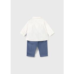 2581 CONJUNTO PANTALÓN CAMISA MAYORAL. ROPA PARA BEBES ,PREMAMA Y COLEGIAL - DE 0 5 AÑOS INVIERNO RECIEN NACIDO 0-1M 50CM .