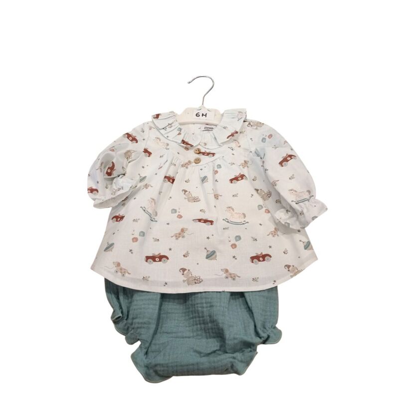 CL 001 CELESTE JESUSITO DANIESTY. ROPA PARA BEBES ,PREMAMA Y COLEGIAL - DE 0 5 AÑOS INVIERNO NIÑA Vestidos Conjuntos . TALLAS 3