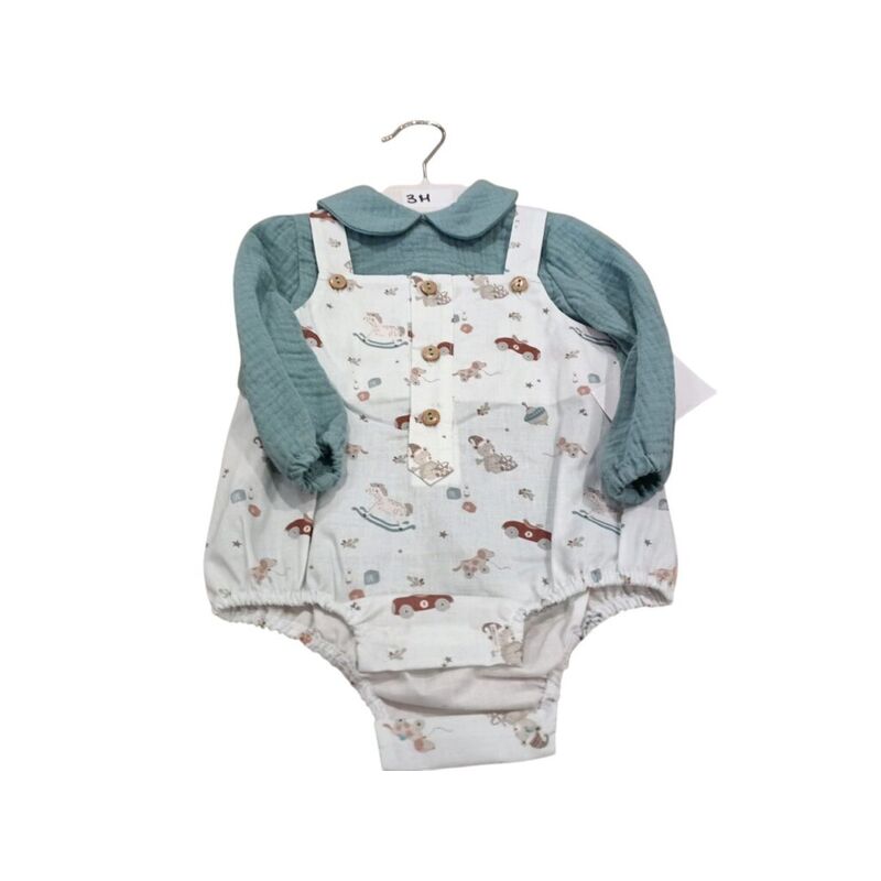CL 020 CELESTE PETO+CAMISA NIÑO DANIESTY. ROPA PARA BEBES ,PREMAMA Y COLEGIAL - DE 0 5 AÑOS INVIERNO NIÑO Conjuntos Camisas