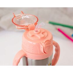 5052 KIOKIDS BOTELLA ENTRENAMIENTO UNICORNIO ROSA 280ML ACERO INOXIDABLE. ROPA PARA BEBES ,PREMAMA Y COLEGIAL - COLEGIO
