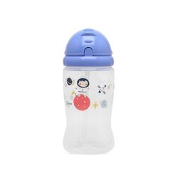 KIOKIDS BOTELLA PAJITA 350ML AZUL. PUERICULTURA Y COMPLEMENTOS PARA BEBES - COMIDA VASOS TAZAS ROPA ,PREMAMA COLEGIAL COLEGIO