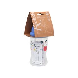 KIOKIDS BOTELLA PAJITA 350ML AZUL. PUERICULTURA Y COMPLEMENTOS PARA BEBES - COMIDA VASOS TAZAS ROPA ,PREMAMA COLEGIAL COLEGIO