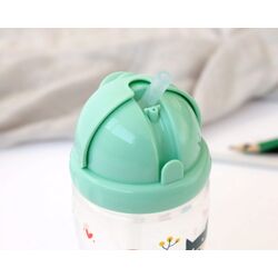 KIOKIDS BOTELLA PAJITA 350ML AZUL. PUERICULTURA Y COMPLEMENTOS PARA BEBES - COMIDA VASOS TAZAS ROPA ,PREMAMA COLEGIAL COLEGIO