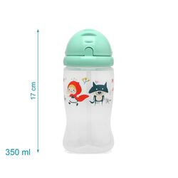 KIOKIDS BOTELLA PAJITA 350ML AZUL. PUERICULTURA Y COMPLEMENTOS PARA BEBES - COMIDA VASOS TAZAS ROPA ,PREMAMA COLEGIAL COLEGIO
