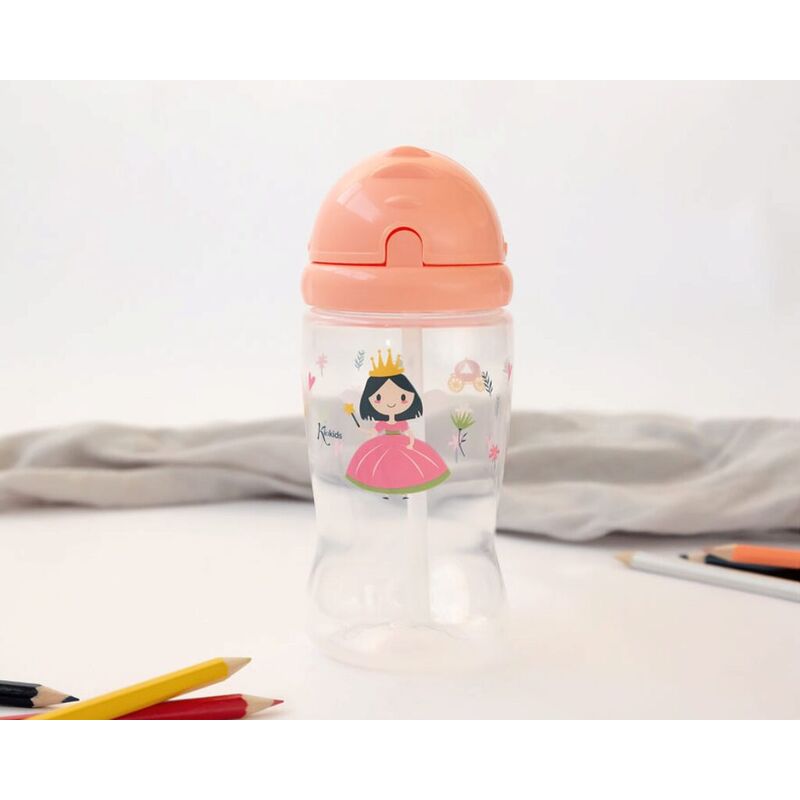KIOKIDS BOTELLA PAJITA 350ML AZUL. PUERICULTURA Y COMPLEMENTOS PARA BEBES - COMIDA VASOS TAZAS ROPA ,PREMAMA COLEGIAL COLEGIO