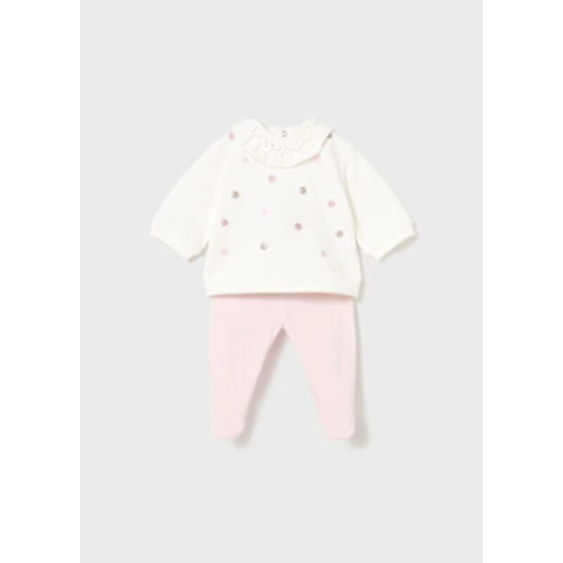2555 CONJUNTO POLAINA COMBINADO MAYORAL. ROPA PARA BEBES ,PREMAMA Y COLEGIAL - DE 0 5 AÑOS INVIERNO RECIEN NACIDO 0-1M 50CM .