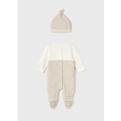 2609 PELELE PETO Y GORRO MAYORAL. ROPA PARA BEBES ,PREMAMA Y COLEGIAL - DE 0 5 AÑOS INVIERNO RECIEN NACIDO 0-1M 50CM . Color