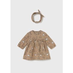 2825 VESTIDO Y DIADEMA JACQUARD MAYORAL. ROPA PARA BEBES ,PREMAMA Y COLEGIAL - DE 0 5 AÑOS INVIERNO RECIEN NACIDO 0-1M 50CM .
