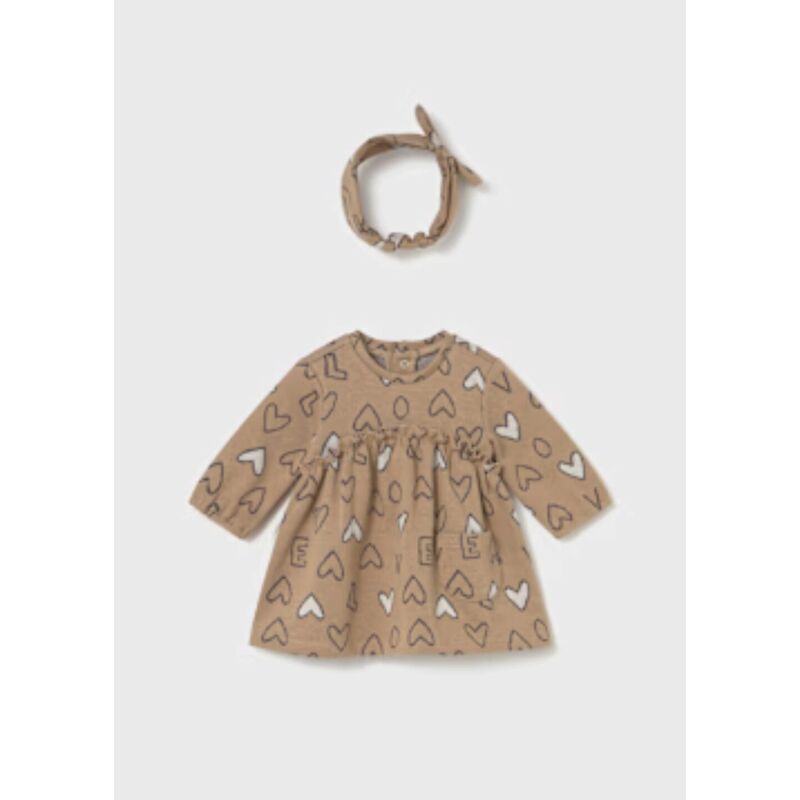 2825 VESTIDO Y DIADEMA JACQUARD MAYORAL. ROPA PARA BEBES ,PREMAMA Y COLEGIAL - DE 0 5 AÑOS INVIERNO RECIEN NACIDO 0-1M 50CM .