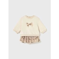 2834 CONJUNTO FALDA Y PULLOVER MAYORAL. ROPA PARA BEBES ,PREMAMA Y COLEGIAL - DE 0 5 AÑOS INVIERNO RECIEN NACIDO 0-1M 50CM .