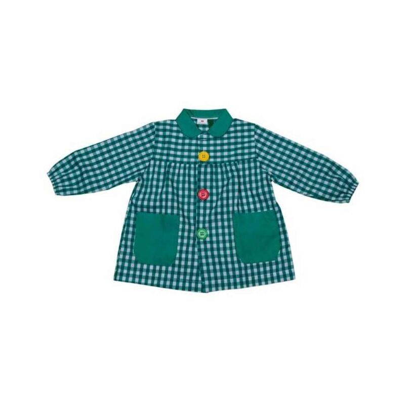 MANDILON PAYASO VERDE GASPAR. ROPA PARA BEBES ,PREMAMA Y COLEGIAL - COLEGIO ,MANDILONES, MOCHILAS . TALLAS 3 años. 