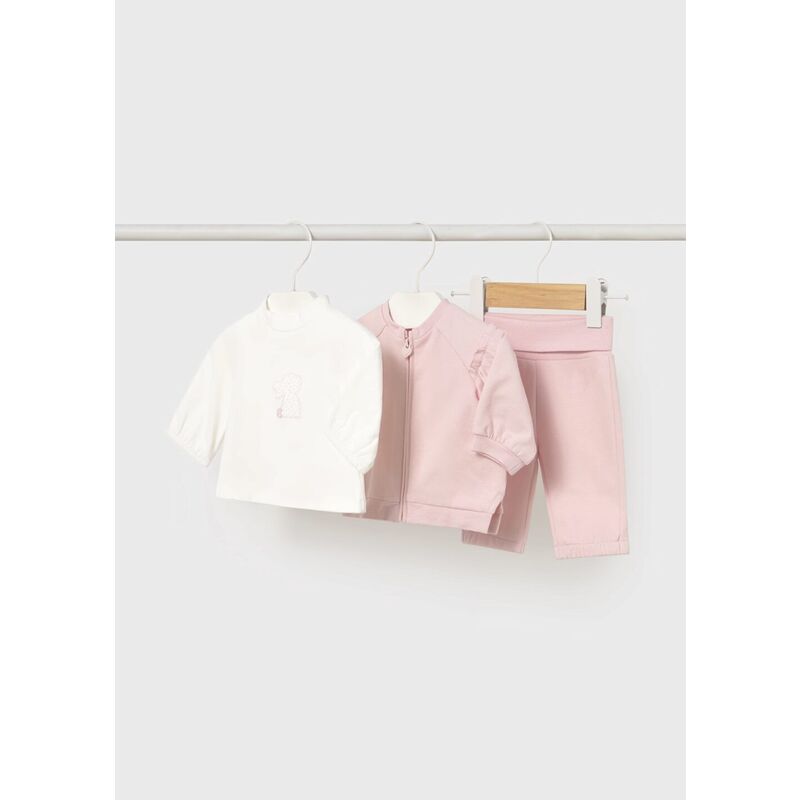 2607 Chándal de tres piezas Rosa mayoral. ROPA PARA BEBES ,PREMAMA Y COLEGIAL - DE 0 5 AÑOS INVIERNO NIÑA deportiva Pantalones