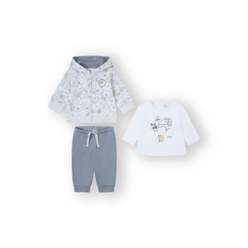 25201003 CONJUNTO 3 PIEZAS CANADA HOUSE. ROPA PARA BEBES ,PREMAMA Y COLEGIAL - DE 0 5 AÑOS INVIERNO . TALLAS 1M. 