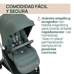 COCHE DUO BELLAGIO FIR TREE CHICCO. COCHECITOS-CARRICOCHES PARA BEBE DE DOS PIEZAS . Color Verde. 