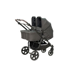 N9411  Silla gemelar VentTwin + Niu olmitos. COCHECITOS-CARRICOCHES PARA BEBE DE GEMELARES . Color GRIS OSCURO . 