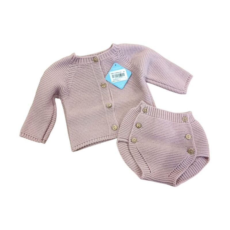 AM 870 CONJUNTO 2 PIEZAS BASICO 1º PUESTA SARDON. ROPA PARA BEBES ,PREMAMA Y COLEGIAL - DE 0 5 AÑOS INVIERNO . TALLAS 3 meses. 