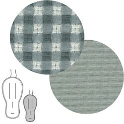 52222 COLCHONETA SILLA BUGA REVERS. VICKY VERDE 43x88x1 CM CAMBRASS. COCHECITOS-CARRICOCHES PARA BEBE SACOS Y TEXTILES