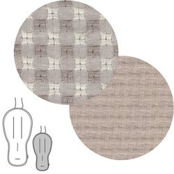 55206 COLCHONETA SILLA BUGA REVERS. VICKY BEIGE 43x88x1 CM CAMBRASS. COCHECITOS-CARRICOCHES PARA BEBE SACOS Y TEXTILES