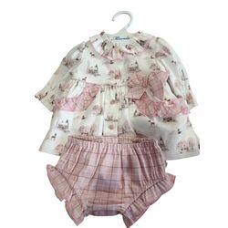 380024VB VESTIDO BRAGUITA BEBE MIRANDA. ROPA PARA BEBES ,PREMAMA Y COLEGIAL - DE 0 5 AÑOS INVIERNO NIÑA Vestidos . TALLAS 1M. 