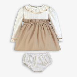 380120VB VESTIDO CON BRAGUITA MIRANDA. ROPA PARA BEBES ,PREMAMA Y COLEGIAL - DE 0 5 AÑOS INVIERNO NIÑA Vestidos . TALLAS 18