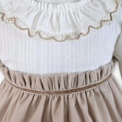 380120VB VESTIDO CON BRAGUITA MIRANDA. ROPA PARA BEBES ,PREMAMA Y COLEGIAL - DE 0 5 AÑOS INVIERNO NIÑA Vestidos . TALLAS 18