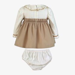 380120VB VESTIDO CON BRAGUITA MIRANDA. ROPA PARA BEBES ,PREMAMA Y COLEGIAL - DE 0 5 AÑOS INVIERNO NIÑA Vestidos . TALLAS 18