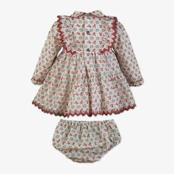380156VB VESTIDO CON BRAGUITA MIRANDA. ROPA PARA BEBES ,PREMAMA Y COLEGIAL - DE 0 5 AÑOS INVIERNO NIÑA Vestidos . TALLAS 12