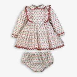 380156VB VESTIDO CON BRAGUITA MIRANDA. ROPA PARA BEBES ,PREMAMA Y COLEGIAL - DE 0 5 AÑOS INVIERNO NIÑA Vestidos . TALLAS 12