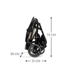 Coche duo Carrito bebé 2en1 YOXI kinderckraft. COCHECITOS-CARRICOCHES PARA BEBE DE DOS PIEZAS EN TRES . Color MYSTIC GREEN. 