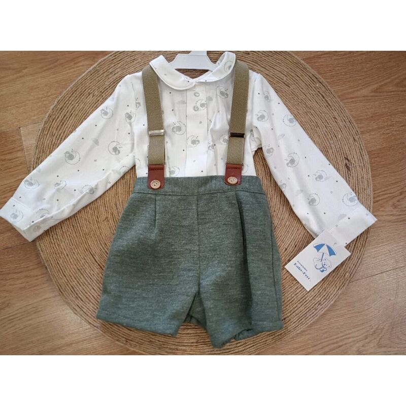 25371 Conjunto niño tirantes Pinocho babyferr. ROPA PARA BEBES ,PREMAMA Y COLEGIAL - DE 0 5 AÑOS . TALLAS 4 años. 