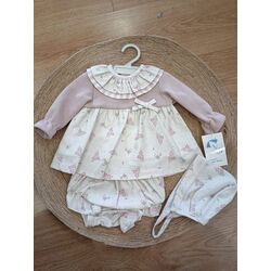 25407 Chambrita Bebe Con Gorrito y Braga BABYFERR. ROPA PARA BEBES ,PREMAMA Y COLEGIAL - DE 0 5 AÑOS . TALLAS 1M. 