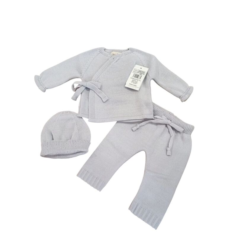 Bas12W25 Trajé 3 pz basic cruzado punto fino sin pie Mac ilusión. ROPA PARA BEBES ,PREMAMA Y COLEGIAL - DE 0 5 AÑOS INVIERNO .