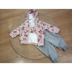 1057 Chándal de tres piezas osos garvel. ROPA PARA BEBES ,PREMAMA Y COLEGIAL - DE 0 5 AÑOS INVIERNO NIÑA deportiva . TALLAS 3