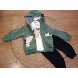 2536 Chándal de tres piezas garvel. ROPA PARA BEBES ,PREMAMA Y COLEGIAL - DE 0 5 AÑOS INVIERNO NIÑO Deportiva . TALLAS 3 6MESES.