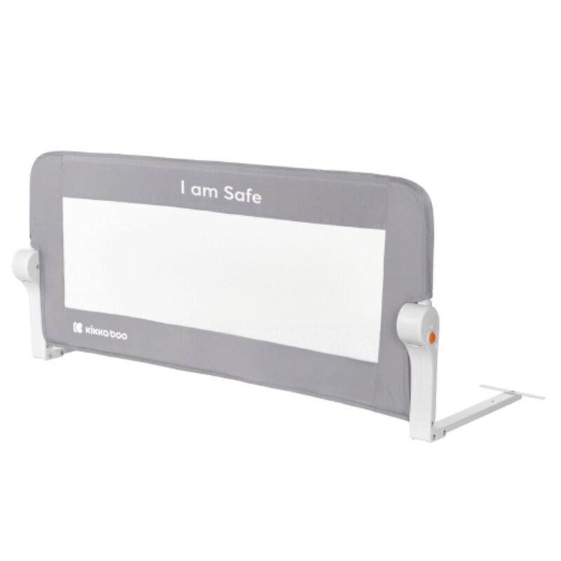 Barrera de cama I am safe 102cm Gris KIKKABOO. PUERICULTURA Y COMPLEMENTOS PARA BEBES - SEGURIDAD CASA BARRERAS DE CAMA . Color