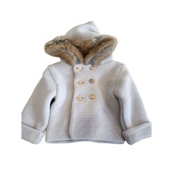 Ve 315 chaqueta con capucha de pelo piedra. ROPA PARA BEBES ,PREMAMA Y COLEGIAL - DE 0 5 AÑOS INVIERNO Abrigo NIÑA Abrigos